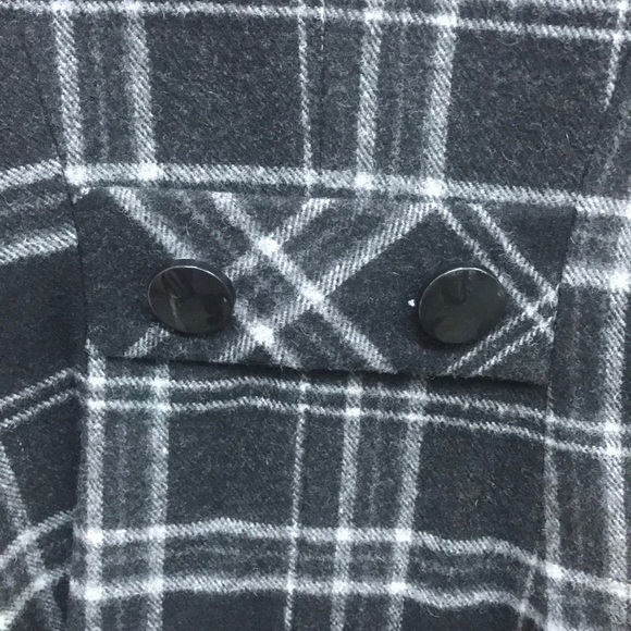 NWT,Esprit Petite Women thick wool coat,black/grey - Picture 3 of 16